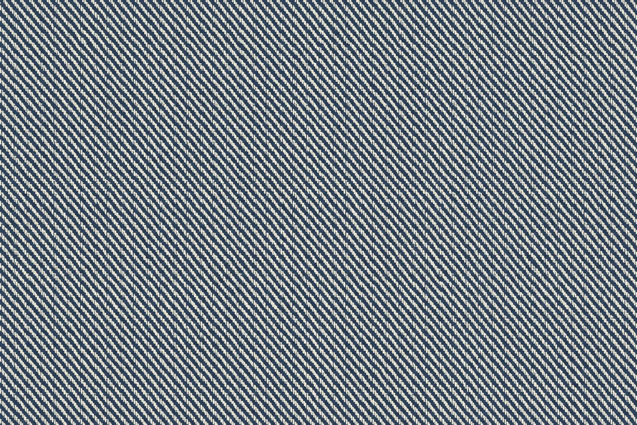 The Faux Denim pattern laid flat: denim twill weave drawn flat as a print showing the diagonal twill line and warp-face colour break, clearly a printed imitation rather than woven denim, two colours