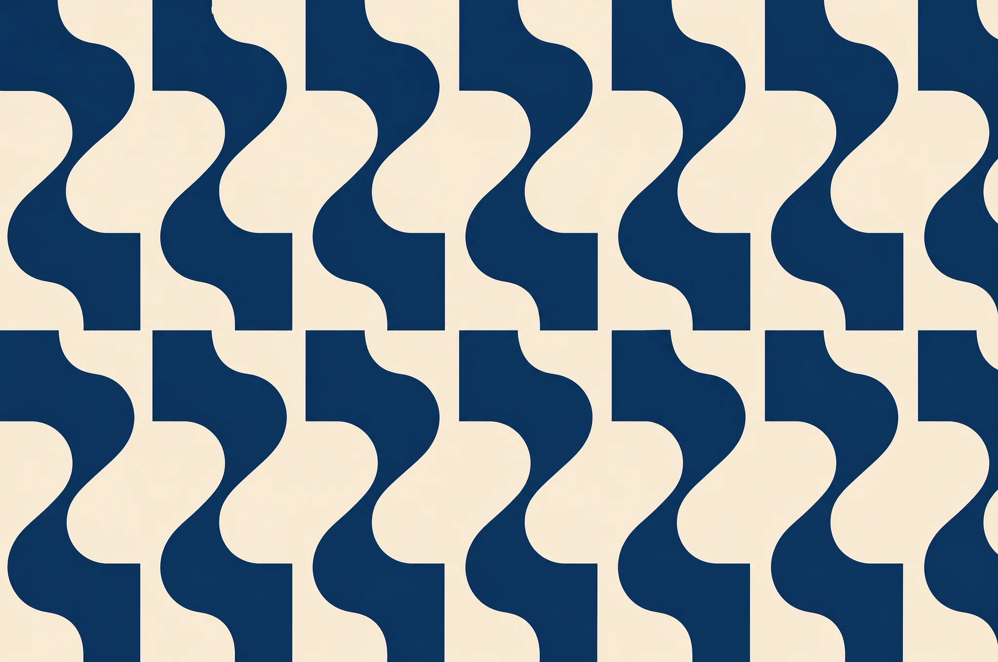 The Split Heel pattern laid flat: a two-colour field where one solid colour occupies a heel-shaped region and the second colour fills the rest, hard structural edge between them, two flat colours
